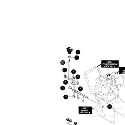 ECHO part 14581631 — IPL diagram snippet (6x zoom, amber highlight)