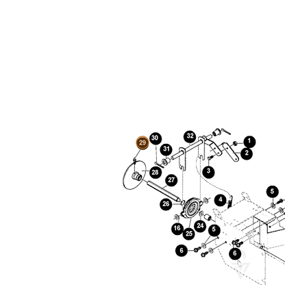 ECHO part 14583206 — IPL diagram snippet (6x zoom, amber highlight)