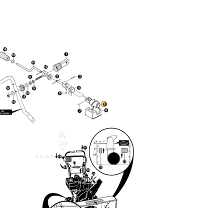 ECHO part 14585196 — IPL diagram snippet (6x zoom, amber highlight)