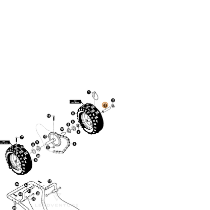ECHO part 14585591 — IPL diagram snippet (6x zoom, amber highlight)