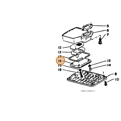 ECHO part 14586103931 — IPL diagram snippet (6x zoom, amber highlight)