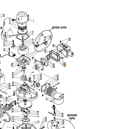ECHO part 14586105920 — IPL diagram snippet (6x zoom, amber highlight)