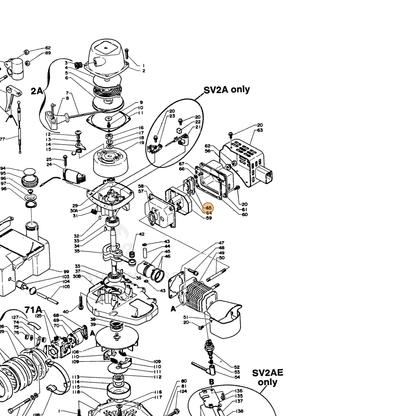 ECHO part 14586305120 — IPL diagram snippet (6x zoom, amber highlight)