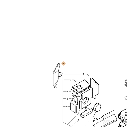 ECHO part 14591021260 — IPL diagram snippet (6x zoom, amber highlight)