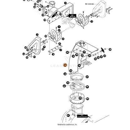 ECHO part 14760016 — IPL diagram snippet (6x zoom, amber highlight)