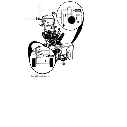 ECHO part 14760109 — IPL diagram snippet (6x zoom, amber highlight)