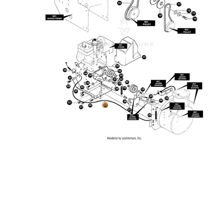 ECHO part 14761400 — IPL diagram snippet (6x zoom, amber highlight)