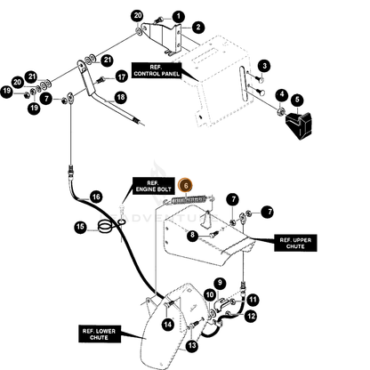 ECHO part 14903519 — IPL diagram snippet (6x zoom, amber highlight)