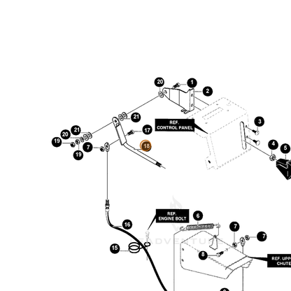 ECHO part 14904056 — IPL diagram snippet (6x zoom, amber highlight)