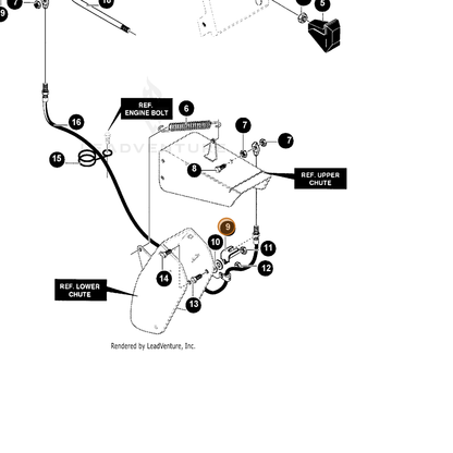 ECHO part 14904173 — IPL diagram snippet (6x zoom, amber highlight)
