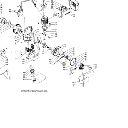 ECHO part 15050506320 — IPL diagram snippet (6x zoom, amber highlight)