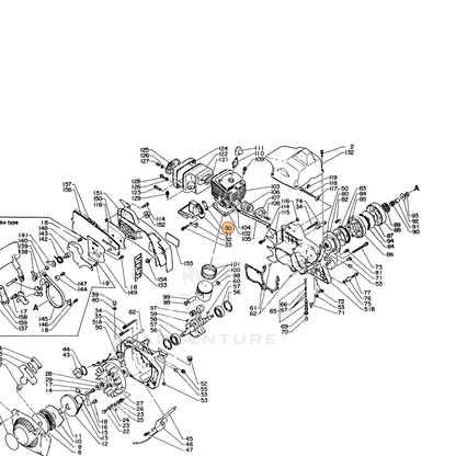ECHO part 15061714730 — IPL diagram snippet (6x zoom, amber highlight)