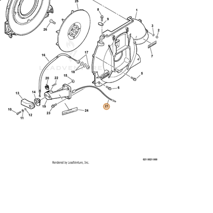 ECHO part 15062102260 — IPL diagram snippet (6x zoom, amber highlight)