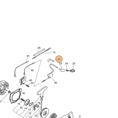 ECHO part 15062316130 — IPL diagram snippet (6x zoom, amber highlight)