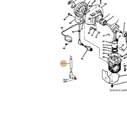 ECHO part 15211107130 — IPL diagram snippet (6x zoom, amber highlight)