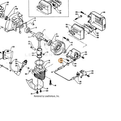 ECHO part 15211405530 — IPL diagram snippet (6x zoom, amber highlight)