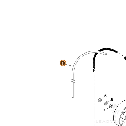 ECHO part 15611106160 — IPL diagram snippet (6x zoom, amber highlight)
