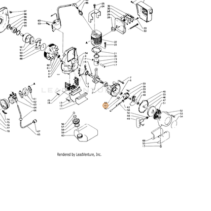 ECHO part 15613403730 — IPL diagram snippet (6x zoom, amber highlight)