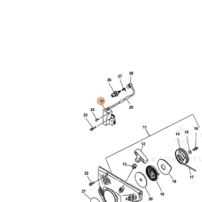 ECHO part 15660132632 — IPL diagram snippet (6x zoom, amber highlight)