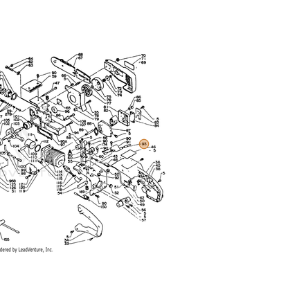 ECHO part 15661115030 — IPL diagram snippet (6x zoom, amber highlight)