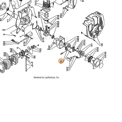 ECHO part 15662703210 — IPL diagram snippet (6x zoom, amber highlight)