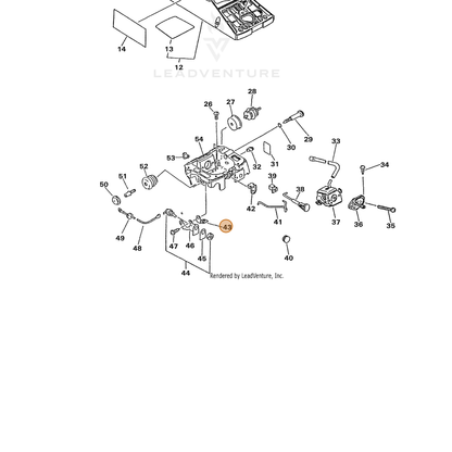 ECHO part 15663533330 — IPL diagram snippet (6x zoom, amber highlight)