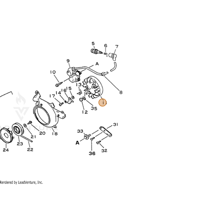 ECHO part 15680037330 — IPL diagram snippet (6x zoom, amber highlight)