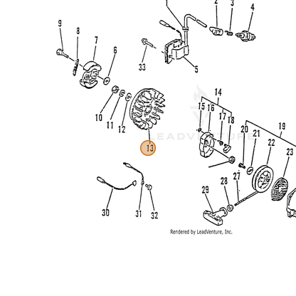 ECHO part 15680122330 — IPL diagram snippet (6x zoom, amber highlight)