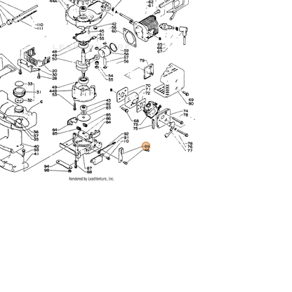 ECHO part 15911202960 — IPL diagram snippet (6x zoom, amber highlight)