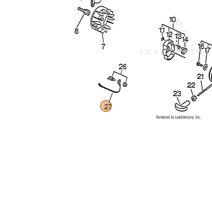 ECHO part 16201005060 — IPL diagram snippet (6x zoom, amber highlight)