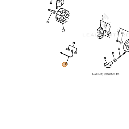 ECHO part 16201008760 — IPL diagram snippet (6x zoom, amber highlight)