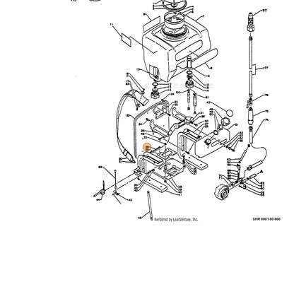 ECHO part 16201010510 — IPL diagram snippet (6x zoom, amber highlight)
