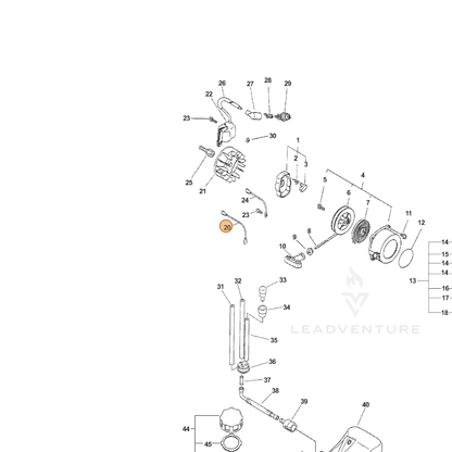 ECHO part 16201020660 — IPL diagram snippet (6x zoom, amber highlight)