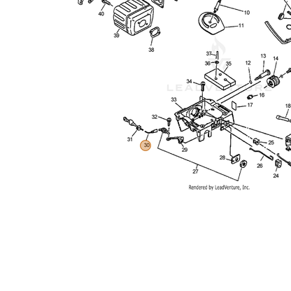 ECHO part 16202132431 — IPL diagram snippet (6x zoom, amber highlight)