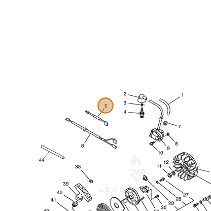 ECHO part 16202160730 — IPL diagram snippet (6x zoom, amber highlight)