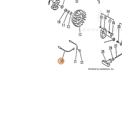 ECHO part 16202227230 — IPL diagram snippet (6x zoom, amber highlight)
