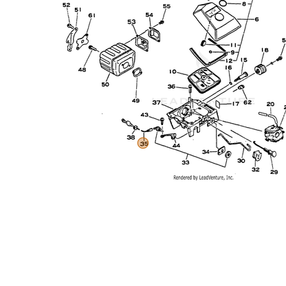 ECHO part 16202232630 — IPL diagram snippet (6x zoom, amber highlight)
