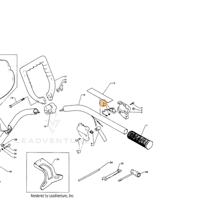 ECHO part 16340007930 — IPL diagram snippet (6x zoom, amber highlight)