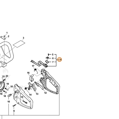 ECHO part 16340013360 — IPL diagram snippet (6x zoom, amber highlight)