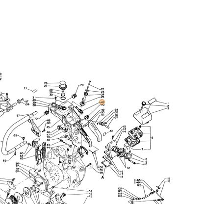 ECHO part 16340016130 — IPL diagram snippet (6x zoom, amber highlight)