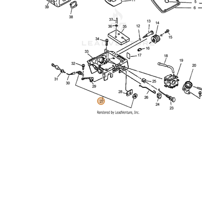ECHO part 16340032430 — IPL diagram snippet (6x zoom, amber highlight)