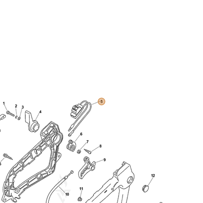 ECHO part 16340109661 — IPL diagram snippet (6x zoom, amber highlight)