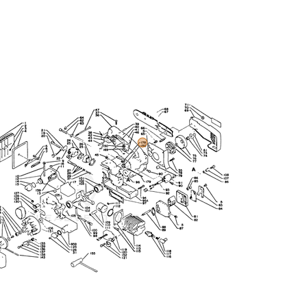 ECHO part 16341313930 — IPL diagram snippet (6x zoom, amber highlight)