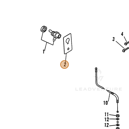 ECHO part 16381011520 — IPL diagram snippet (6x zoom, amber highlight)