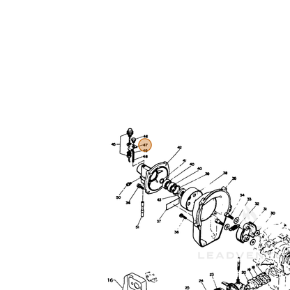 ECHO part 16611007131 — IPL diagram snippet (6x zoom, amber highlight)