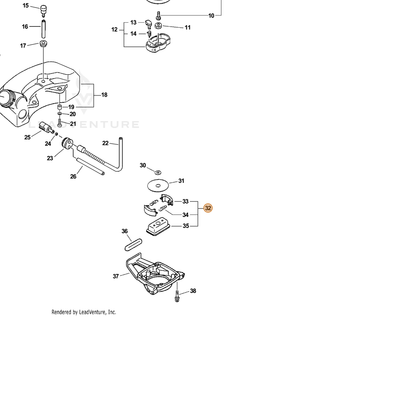 ECHO part 17500002962 — IPL diagram snippet (6x zoom, amber highlight)
