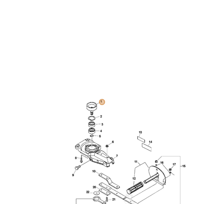 ECHO part 17500504560 — IPL diagram snippet (6x zoom, amber highlight)