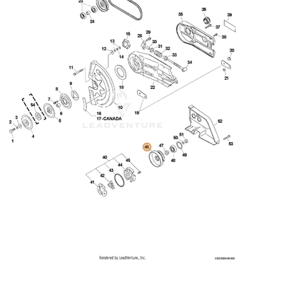 ECHO part 17500506060 — IPL diagram snippet (6x zoom, amber highlight)