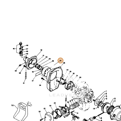 ECHO part 17500507130 — IPL diagram snippet (6x zoom, amber highlight)
