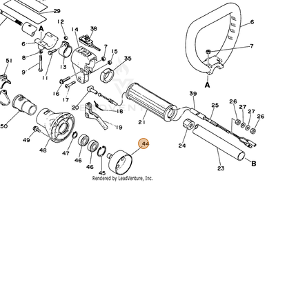 ECHO part 17500540830 — IPL diagram snippet (6x zoom, amber highlight)